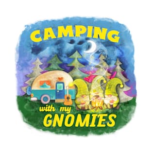 I Love Camping With My Gnomies Camping Gnomes Life Lover T-Shirt