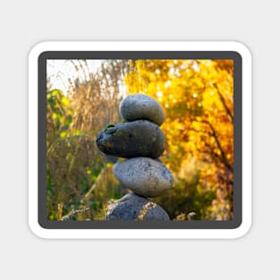 Rock Cairn on a Fall Day Magnet