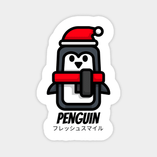 Winter Penguin With Hat Animal Magnet