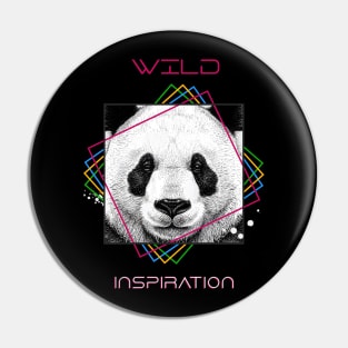 Panda Bear Wild Nature Animal Illustration Art Drawing Pin