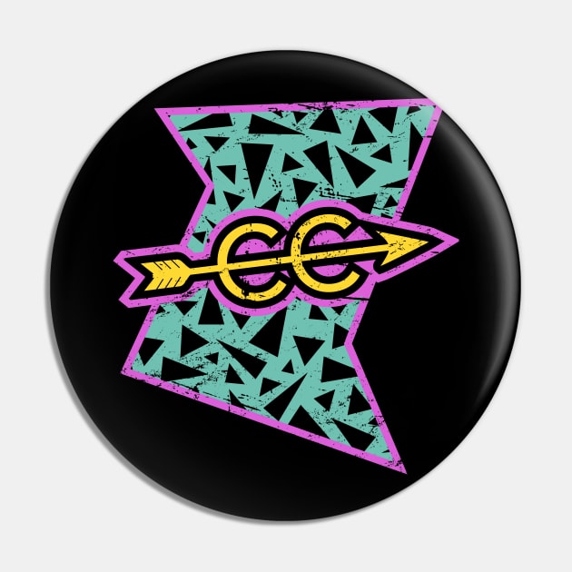 Rad 90s Cross Country Logo Pin by MeatMan