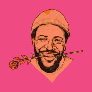 Marvin Gaye and rose T-Shirt