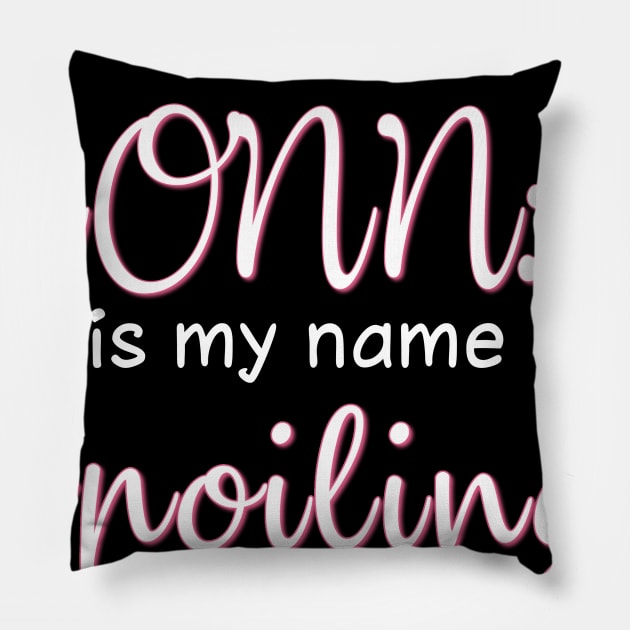 Nonna Is My Name Spoiling Is My Game Costume Gift Pillow by Ohooha