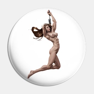 A Muscular Girl Pin