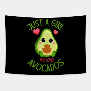 Just A Girl Who Loves Avocados - Avocado & Guacamole Tapestry