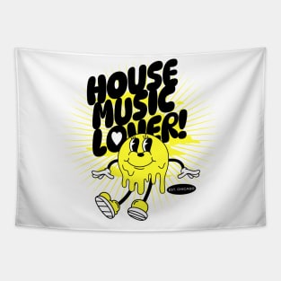 HOUSE MUSIC  - Lover Melting Mascot (yellow/black) Tapestry