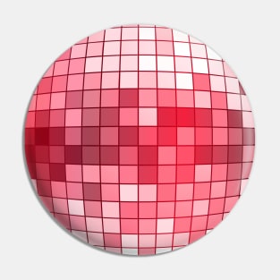 Disco Fever Neck Gator Red Disco Ball Pin