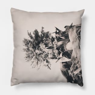 Date palm tree from below Pillow