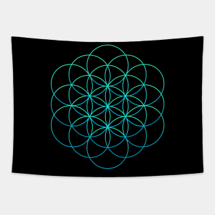 Psychedelic Sacred Geometry Tapestry