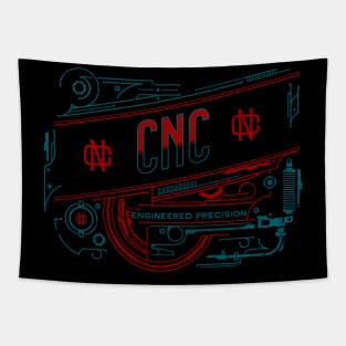 Engineered Precision - CNC operator Tapestry