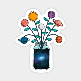 Space Flowers Magnet