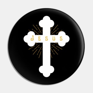 Jesus - Christian Cross Pin