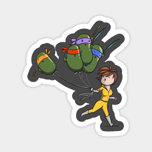 TMNT Balloons Magnet by AndyG_Confettis