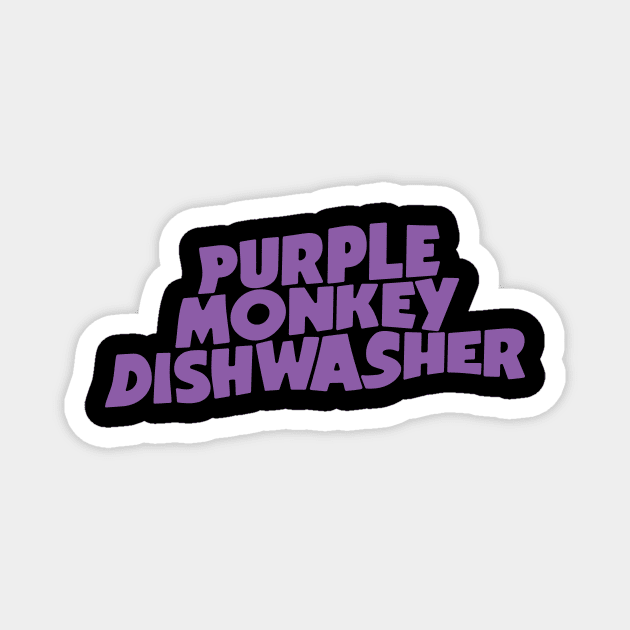 Purple Monkey Dishwasher Magnet by winstongambro