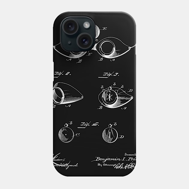 Goggles Vintage Patent Hand Drawing Phone Case by TheYoungDesigns