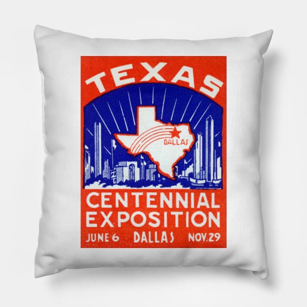 1936 Texas Centennial Exposition, Dallas Pillow by historicimage