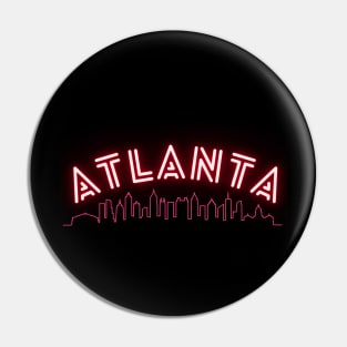 Atlanta, ATL, Atlanta Cityscape Pin