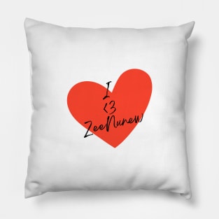 I Love ZeeNunew Cutie Pie After Sundown Pillow