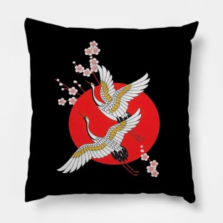 retro japan aesthetic Pillow