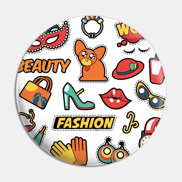 Fashion girl beauty contest stickers Pin by Eskitus Fashion