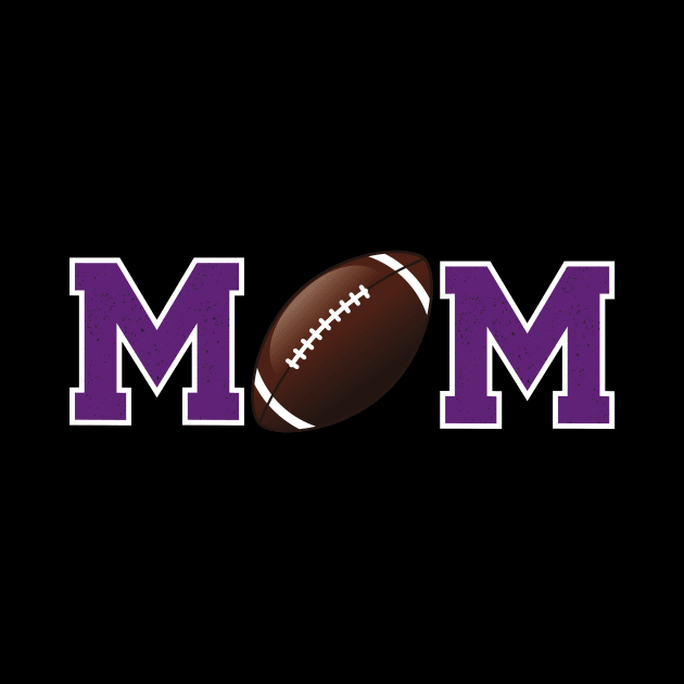 Football Mom Purple by capesandrollerskates 