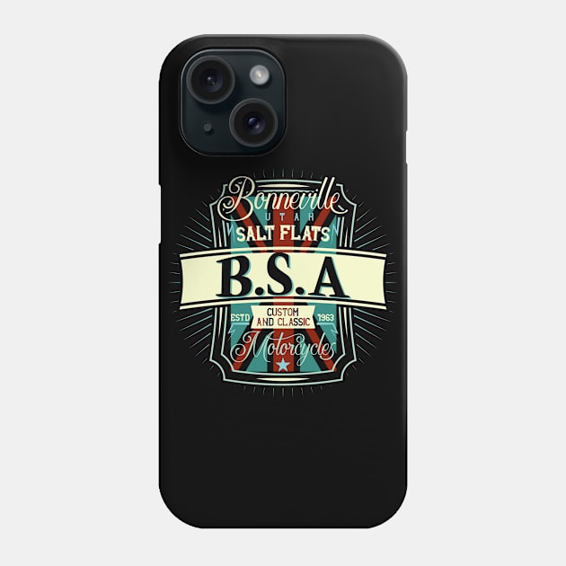 Bonneville Salt Flats Utah Legendary Motorcycle Racer Phone Case by MotorManiac