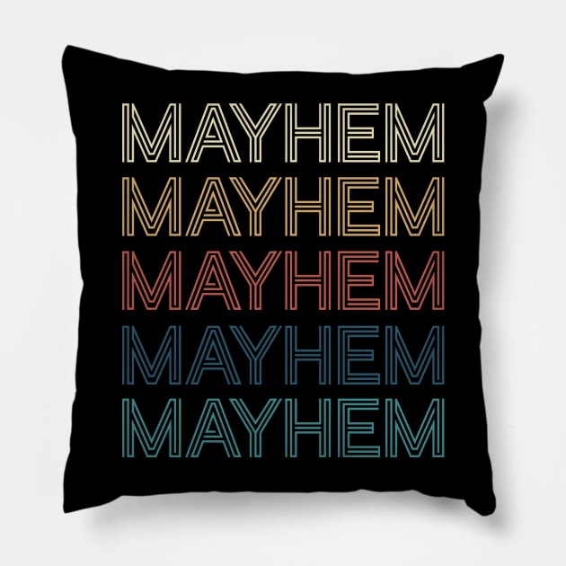 Lovely Mayhem Name Flowers Proud Classic Styles Pillow by Gorilla Animal