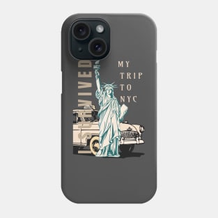 I SURVIVED MY TRIP TO NYC NEW YORK CITY TAXI YELLOW CAB Phone Case