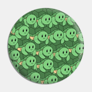 Green Sea Turtle Pattern Pin