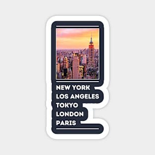 NEW YORK SKY LINE Magnet