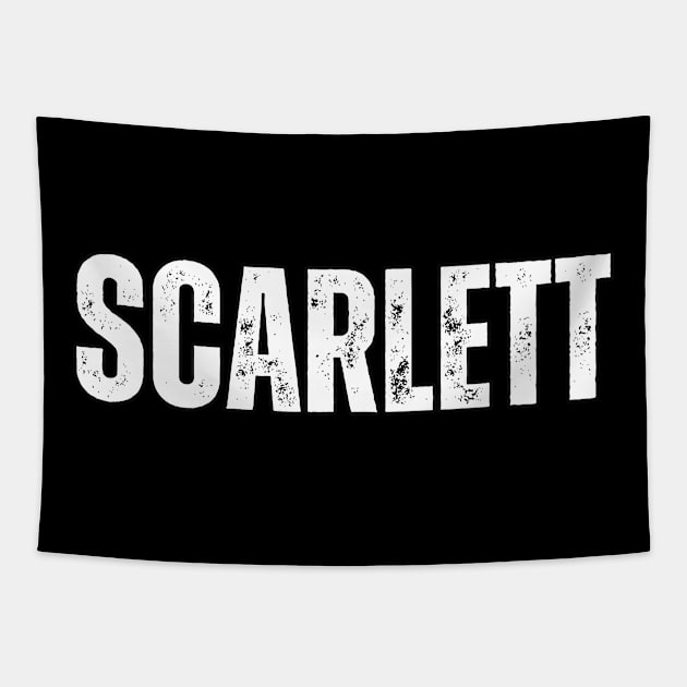 Scarlett Name Gift Birthday Holiday Anniversary Tapestry by Mary_Momerwids