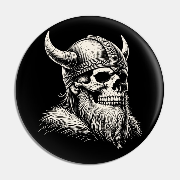 Viking Skull Pin by Yopi