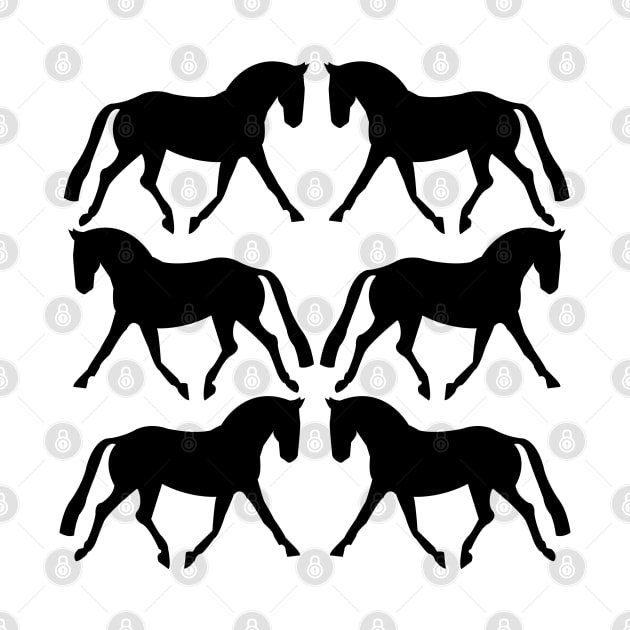 Dressage Horse Pattern by DickinsonDesign