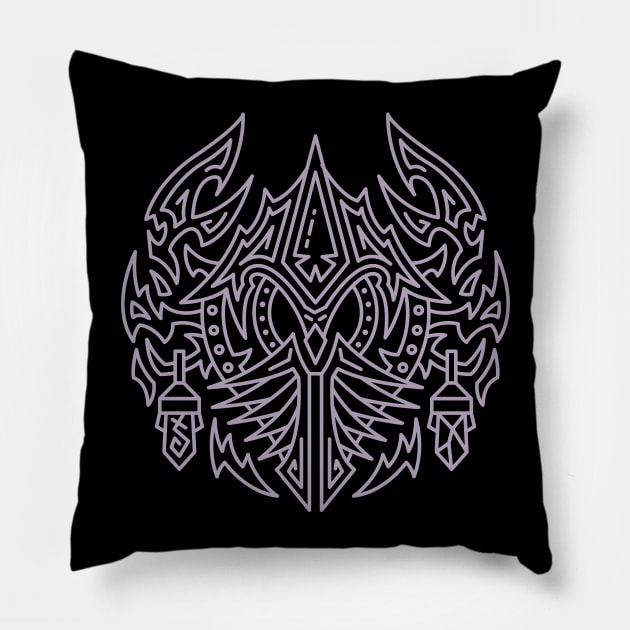 Elf of the Void — Allied Race Crest (color) Pillow by dcmjs