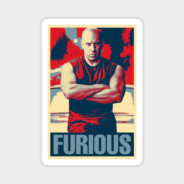 Furious Hope Magnet by TEEVEETEES