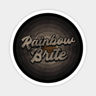 RETRO BLACK WHITE - Rainbow Brite Magnet