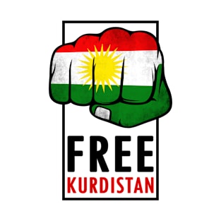 Free Kurdistan. Proud Kurdish flag T-Shirt