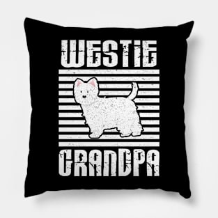 Westie Grandpa Proud Dogs Pillow