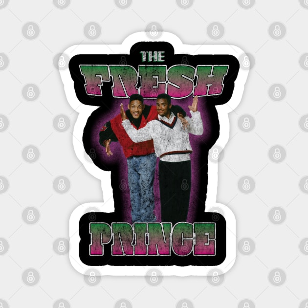 The Fresh Prince Of Bel Air Old School Hip Hop Style Magnet by BasicBeach