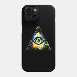 El ojo que todo lo ve - Pirámide Phone Case