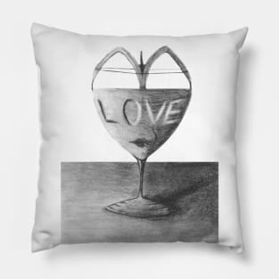 Glass of love Pillow