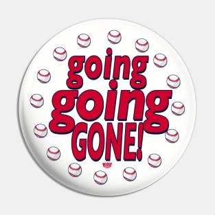 Going Going Gone Home Run Baseball Pin