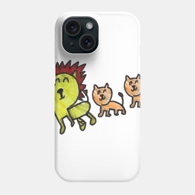 Three Lions Phone Case by WhitneyWooHoo