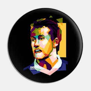 didier deschamps pop art Pin