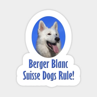 Berger Blanc Suisse Dogs Rule! Magnet