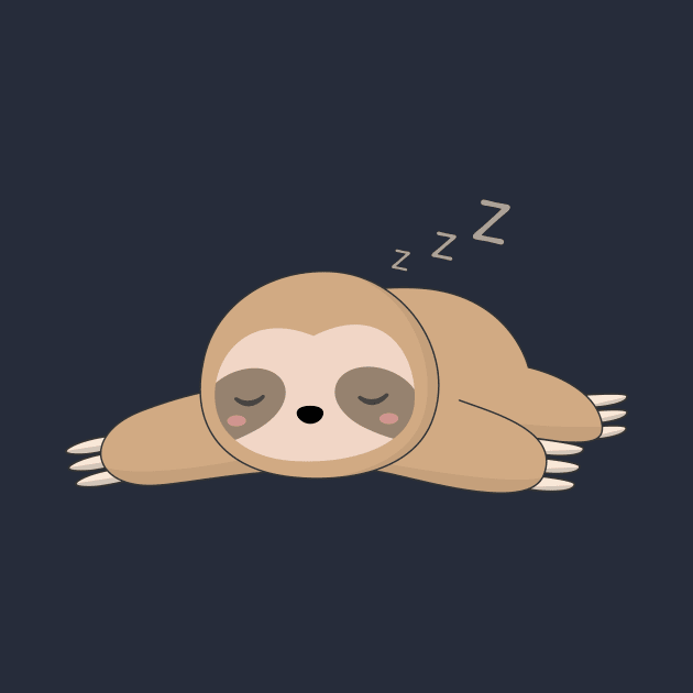 Kawaii Lazy Sloth T-Shirt by happinessinatee