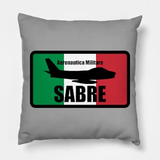 Italian F-86 Sabre (Small logo) Pillow