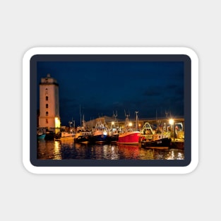 North Shields Fish Quay at Night Magnet