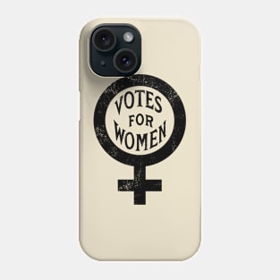 Vintage Inspired Votes for Women Symbol (Black) Phone Case