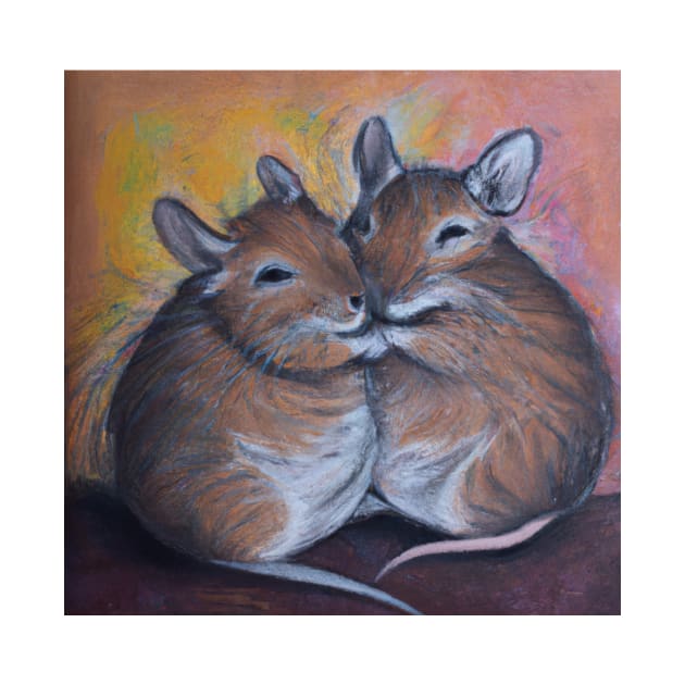 Degu Oil Painting by soulfulprintss8